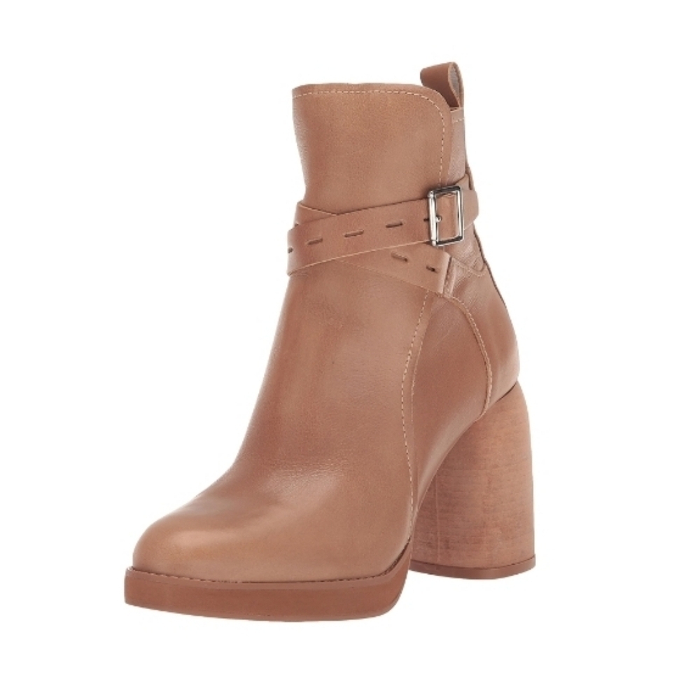 NEW Lucky Brand Women Natesa Leather Ankle Boots Shoes Boots Sz 11M